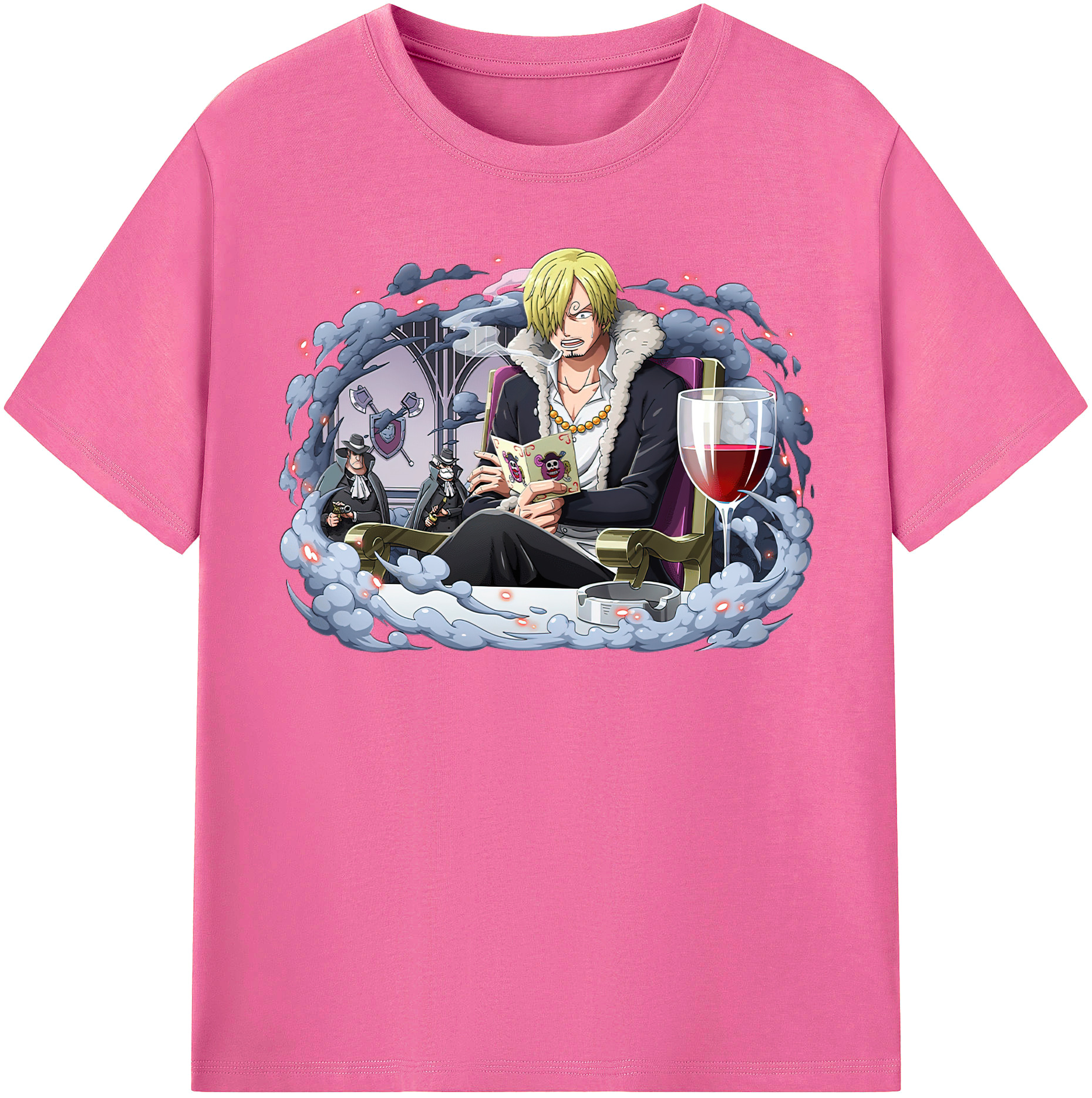 （画像用） ワンピース サンジ ONE PIECE Sanji レディースカジュアルプリントTシャツ（綿100％）